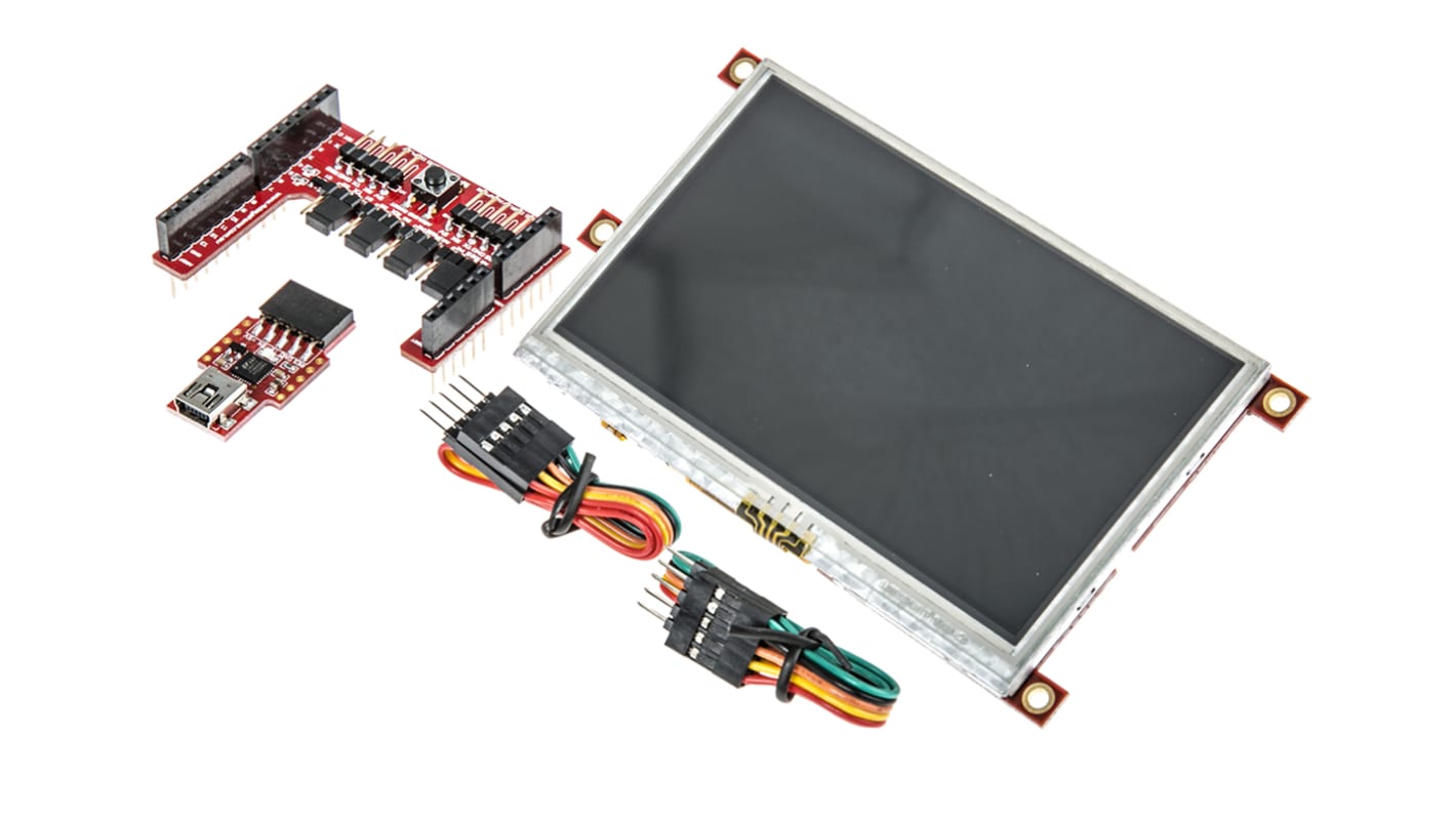 4D Systems SK-43PT-AR Resistive Touch LCD Starter Kit, Arduino Compatible Board
