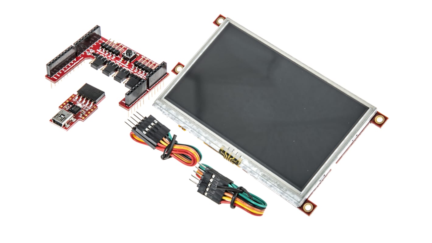 Zestaw rozwojowy LCD, do użytku z: Arduino, 4.3cal, wyświetlacz: Rezystancyjny ekran dotykowy,