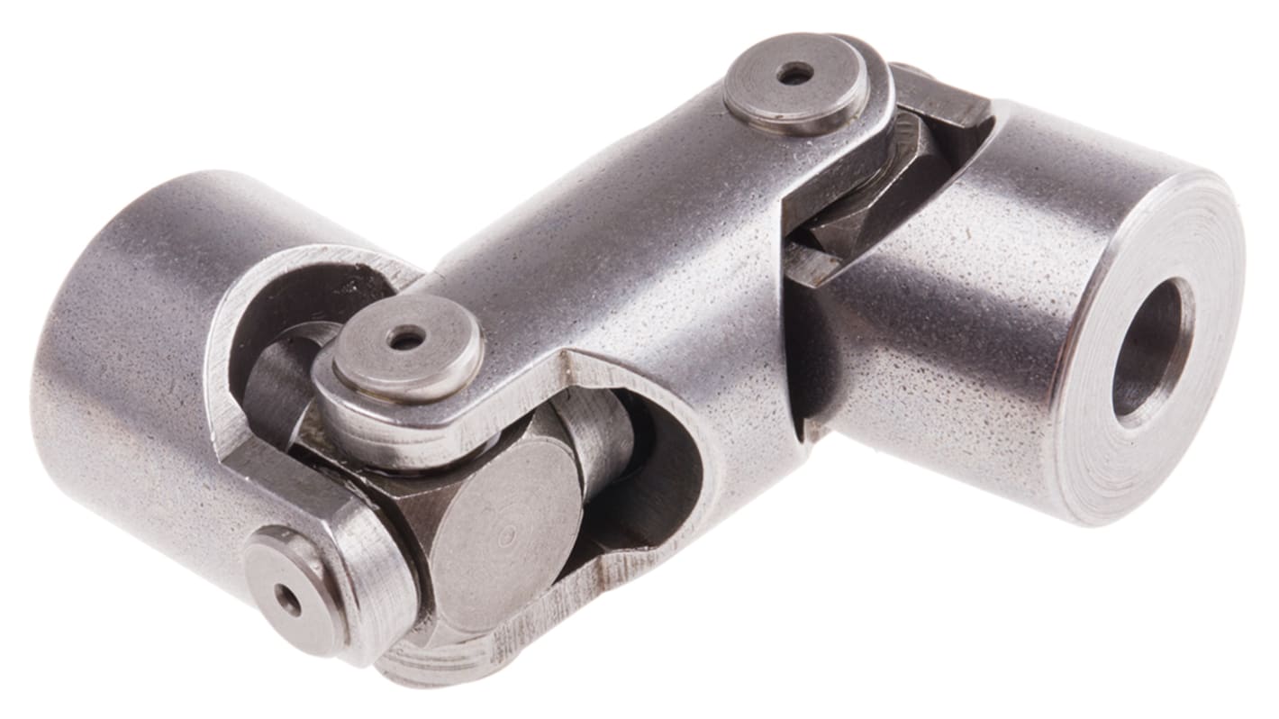 RS PRO Universal Joint Double Plain Bore 10mm 74mm Length