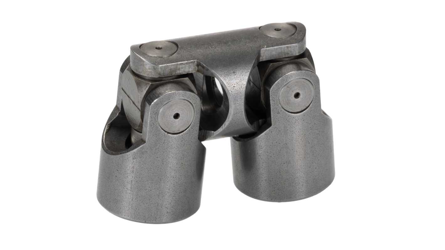 RS PRO Universal Joint, Double, Plain, Bore 12mm, 86mm Length