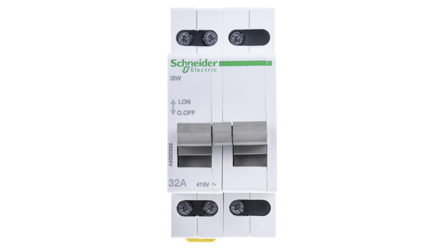 Schneider Electric 3P Pole Isolator Switch - 32A Maximum Current, IP40