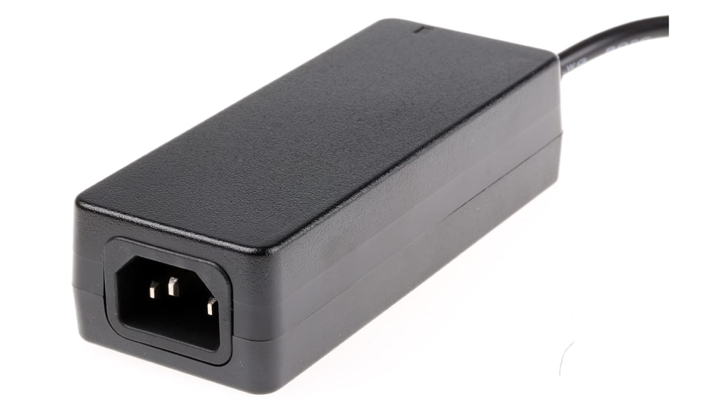 MEAN WELL 60W Power Brick AC/DC Adapter 12V dc Output, 5A Output