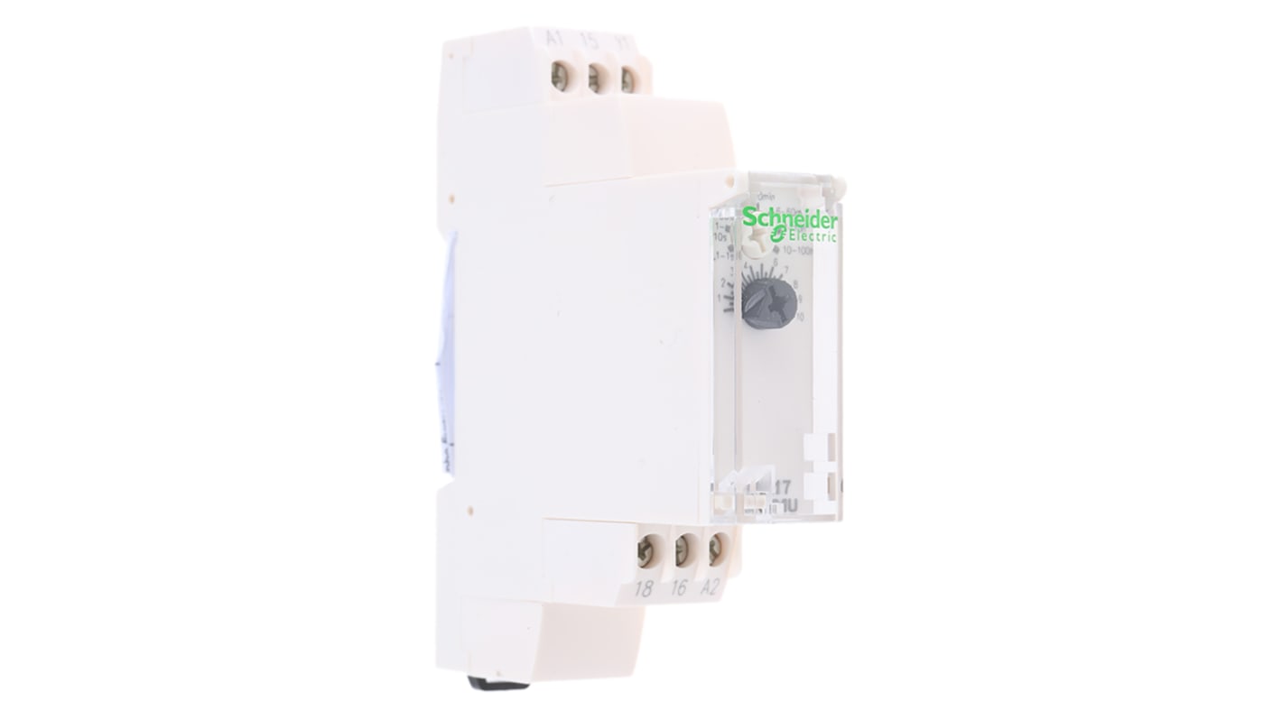 Temporizador multifunción Schneider Electric Harmony Time, 24 V dc, 24 → 240V ac, 8A, 1 Contacto, SPDT, tempo.
