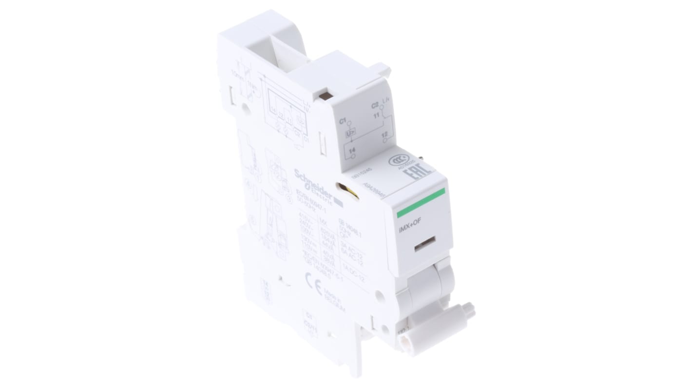 Schneider Electric 100 → 415 V ac, 110 → 130V dc Shunt Trip Circuit Trip for use with ARA, ic60 MCB, IDPN