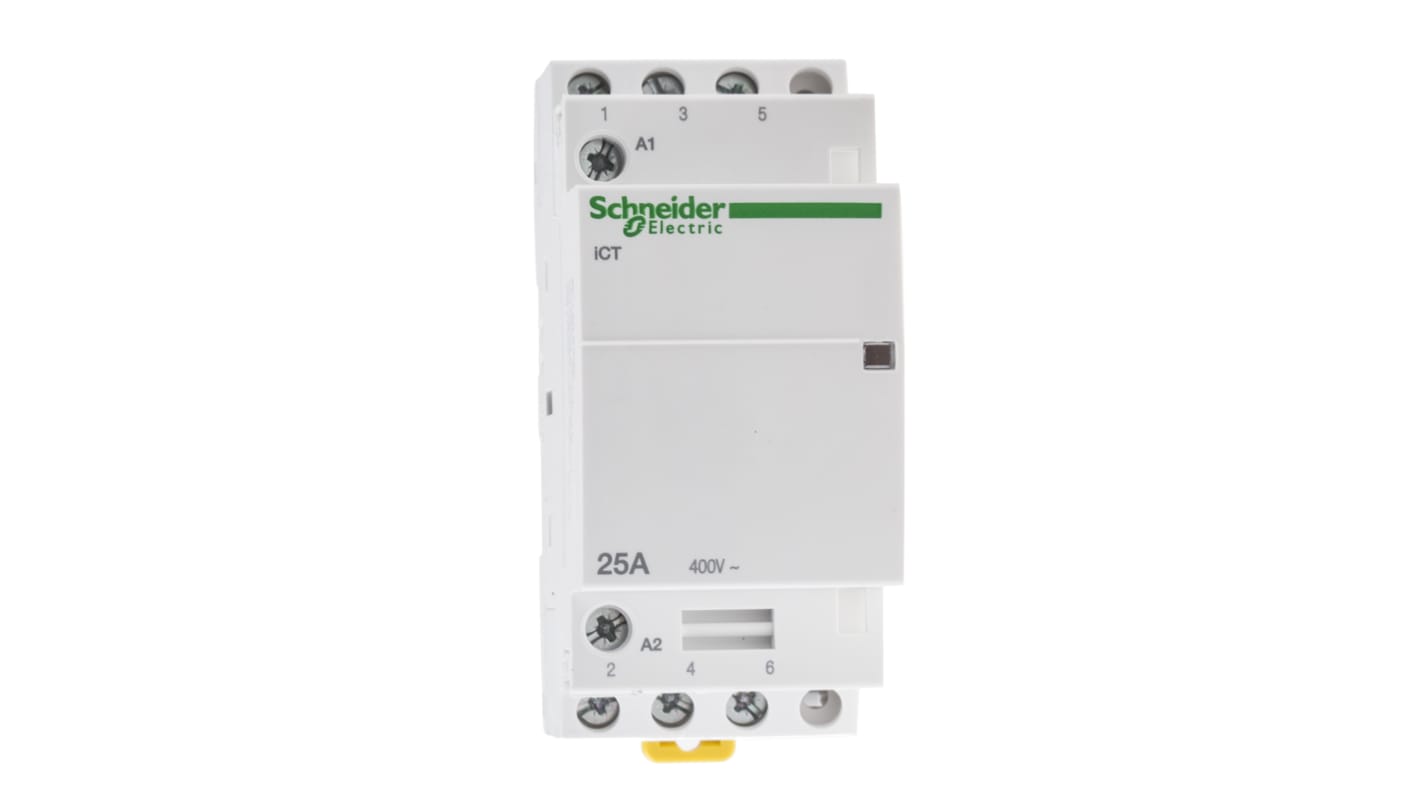 Schneider Electric Acti9 iCT iCT Leistungsschütz 230 V ac-Spule, 3 -polig , 400 V ac / 25 A 3 Schließer