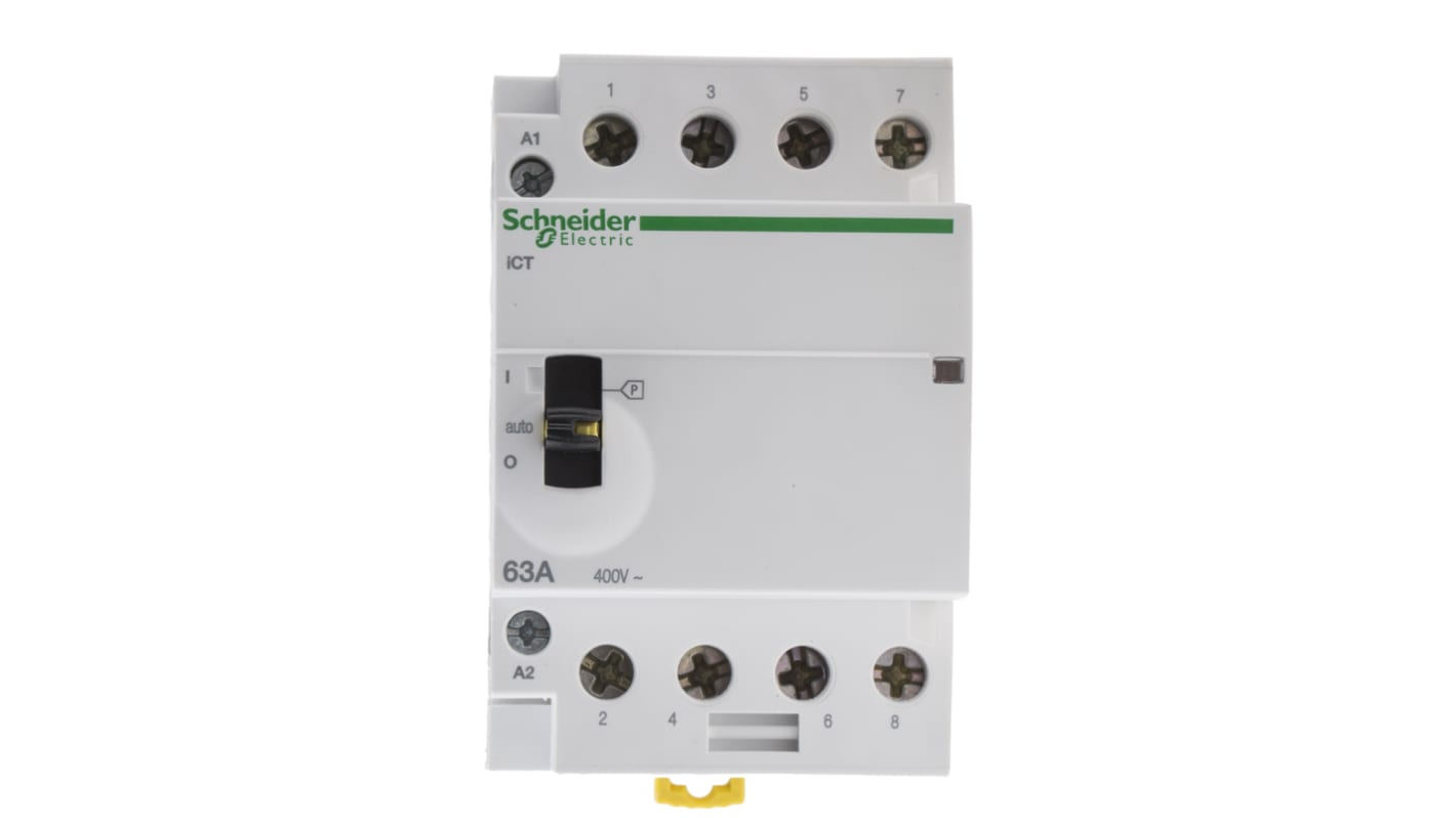 Schneider Electric Acti9 iCT iCT Leistungsschütz 230 V ac-Spule, 4 -polig , 400 V ac / 63 A 4 Schließer