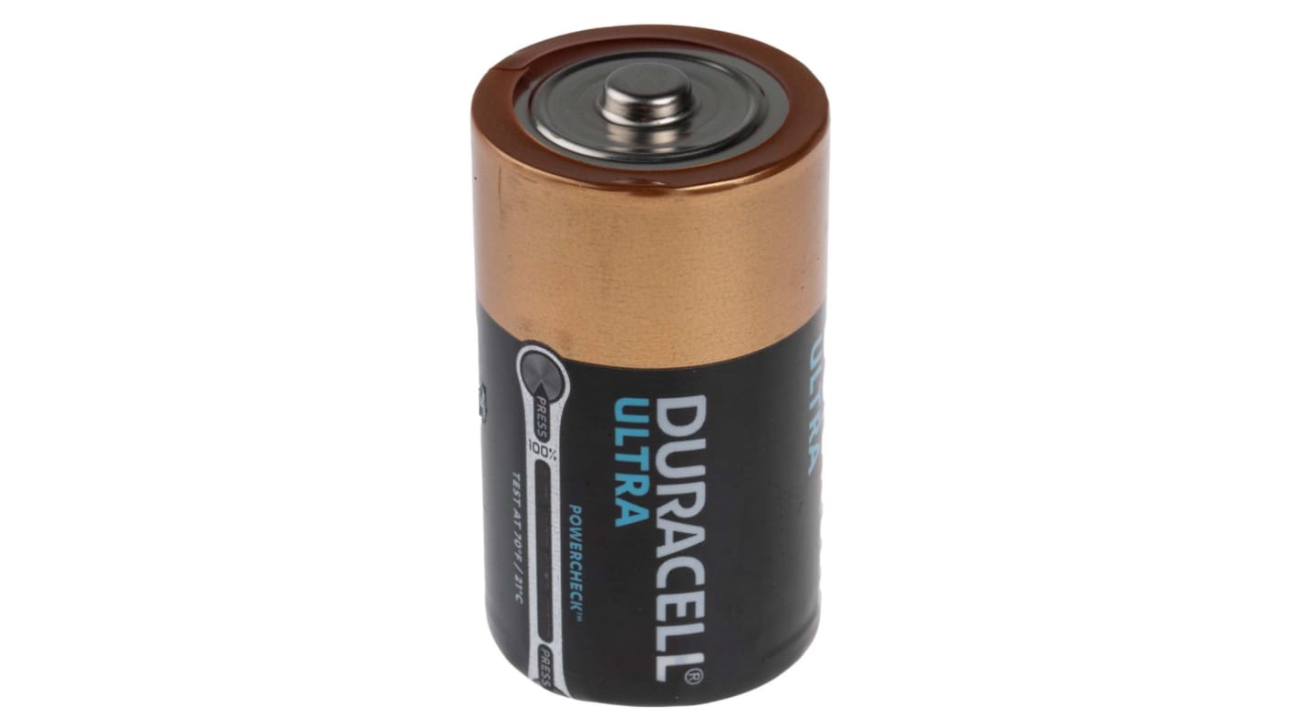 Piles D 1.5V Alcaline Duracell, 13Ah