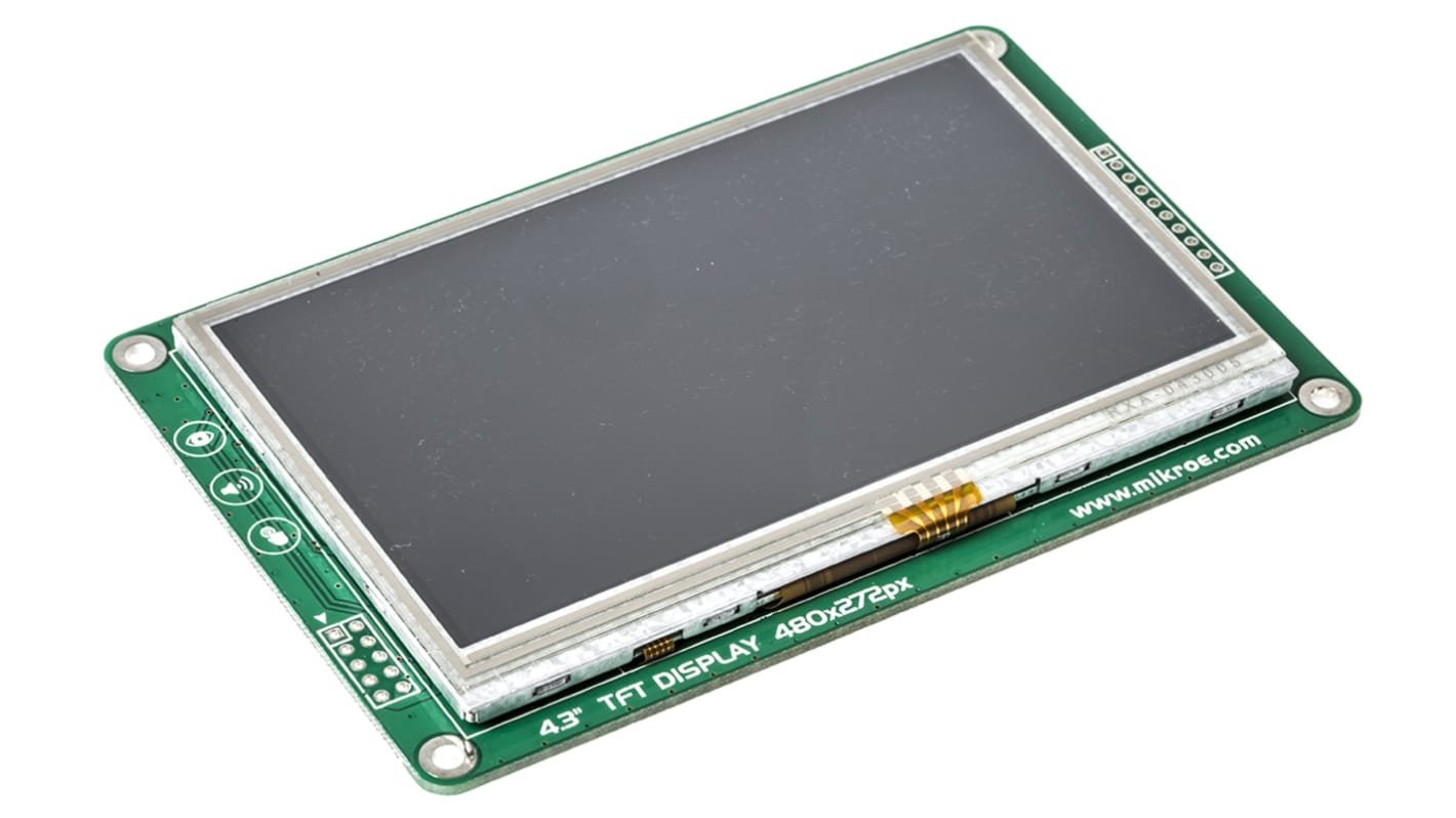 MikroElektronika MIKROE-1429, ConnectEVE FT800 4.3in TFT Color Display Module With HX8257A for Breadboard (PROTO)