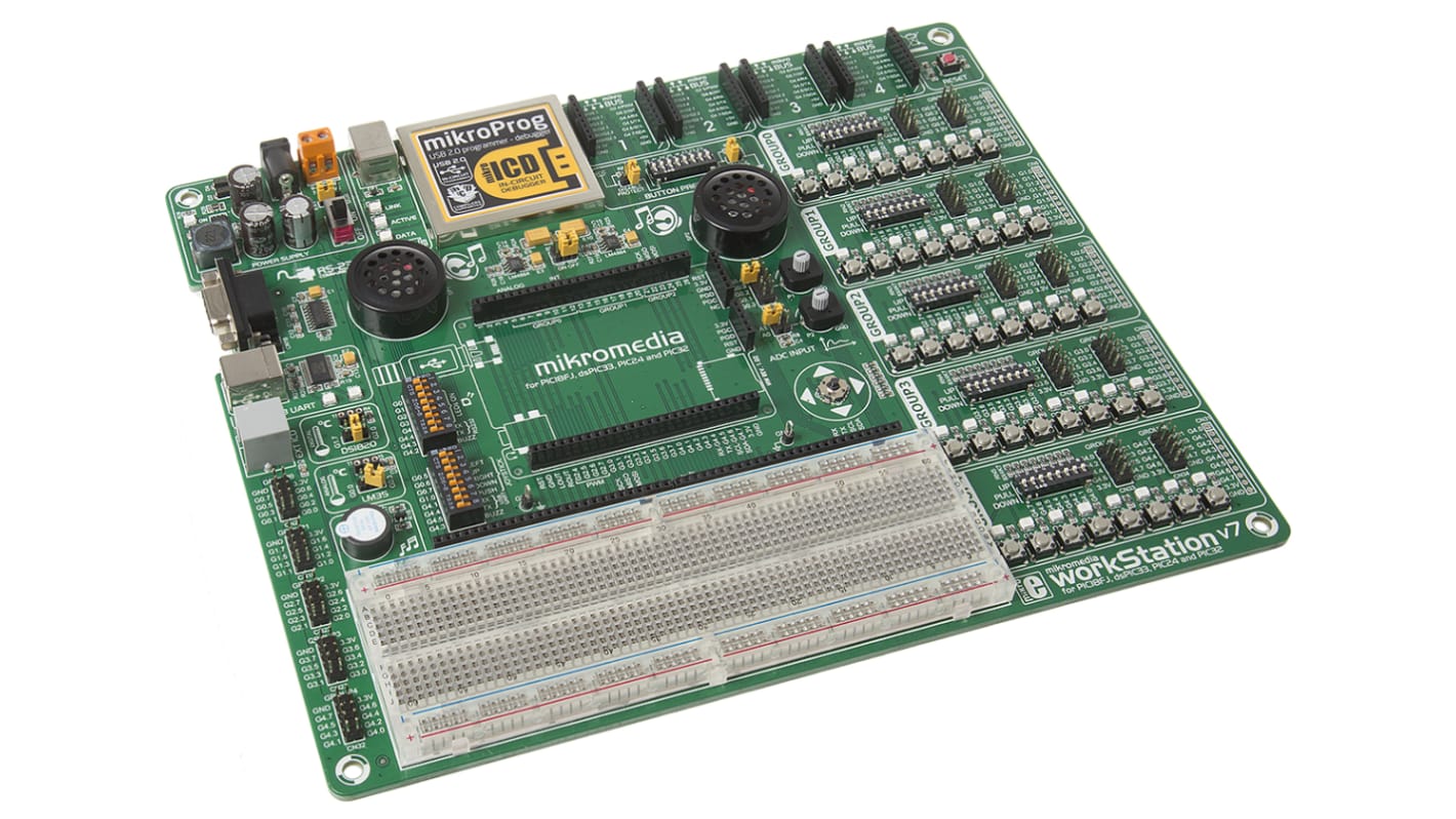 MikroElektronika 2.8inTFT开发套件 显示板, mikromedia workstation, 用于PIC18、dsPIC、PIC24 和 PIC32