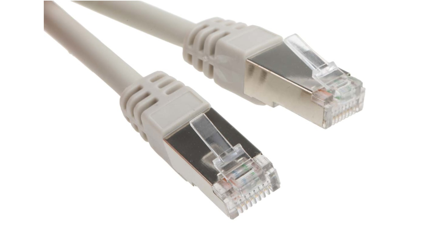 Cable Ethernet Cat6 F/UTP RS PRO de color Gris, long. 25m, funda de LSZH