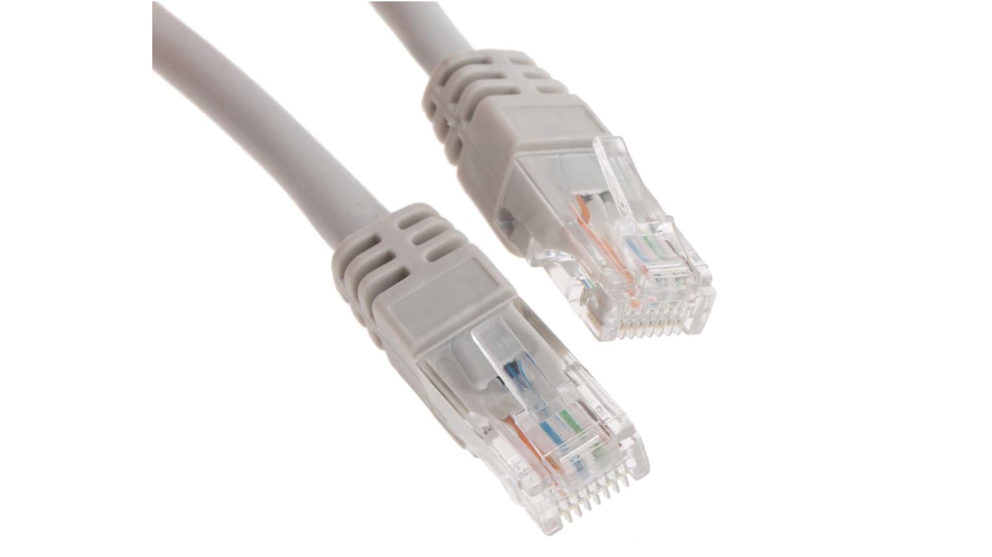 Cable Ethernet Cat6 U/UTP RS PRO de color Gris, long. 30m, funda de LSZH