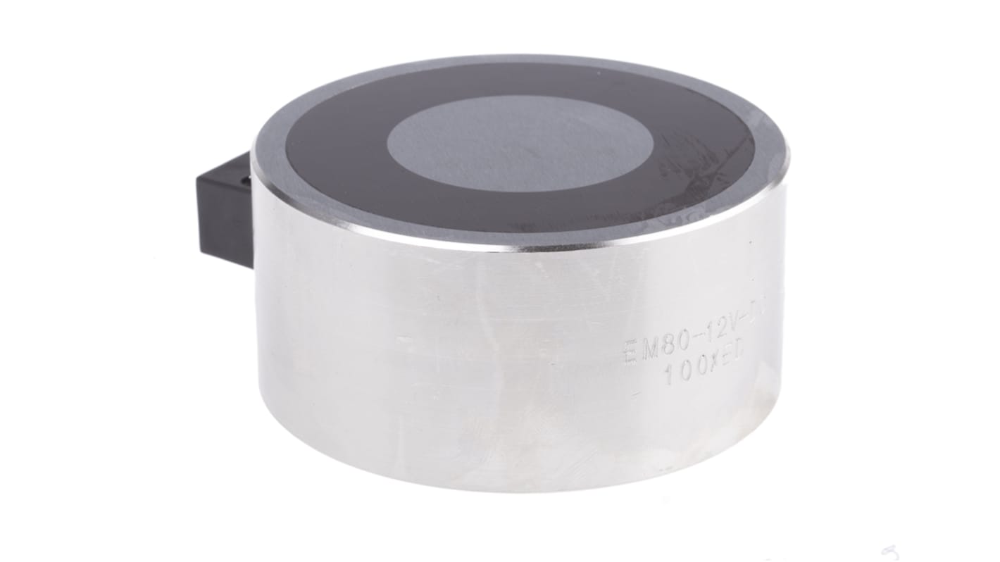 RS PRO Türmagnet Zutrittskontrolle Doppeltür, Einzeltür, 2000N, 12V dc, ø 80mm, DC