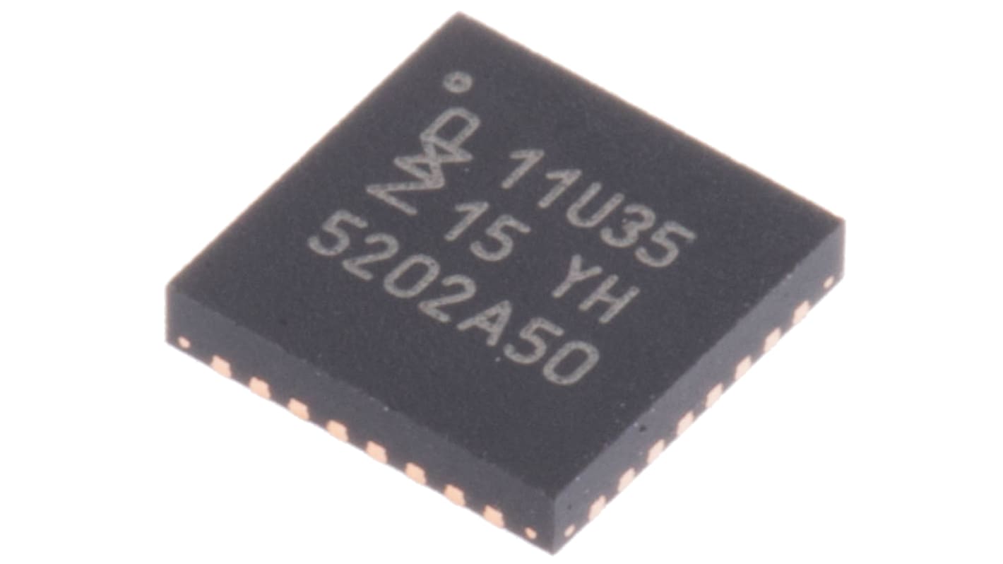 Microcontrôleur, 32bit, 12 Ko RAM, 64 Ko, 50MHz, QFN 33, série LPC11U