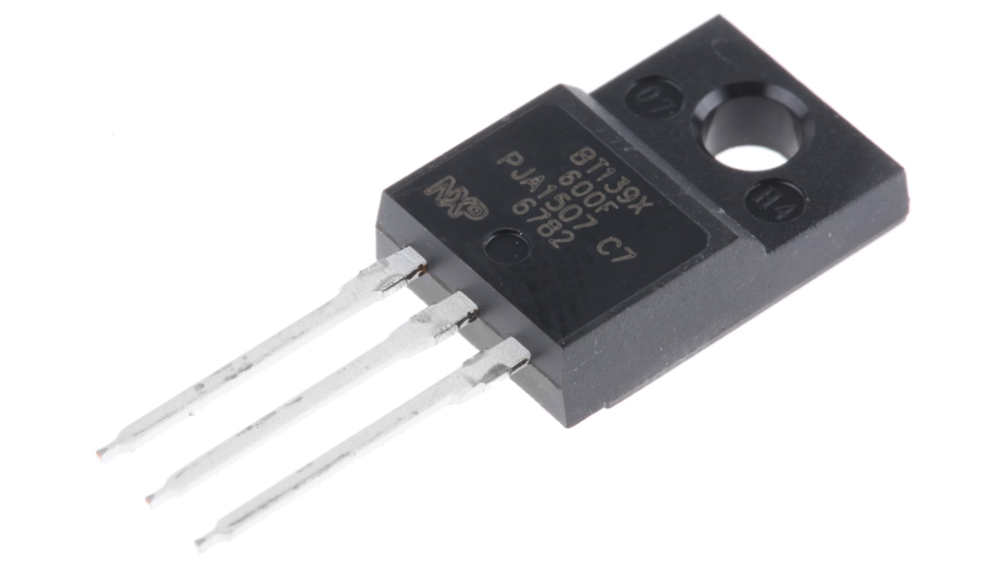 TRIAC, 600V, 16A, TO-220F, 70mA, 3 broches