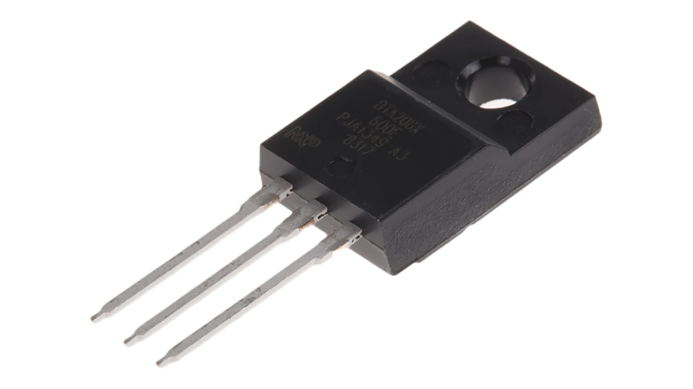 WeEn Semiconductors Co., Ltd Through Hole, 3-pin, TRIAC, 600V, Gate Trigger 1.5V 600V