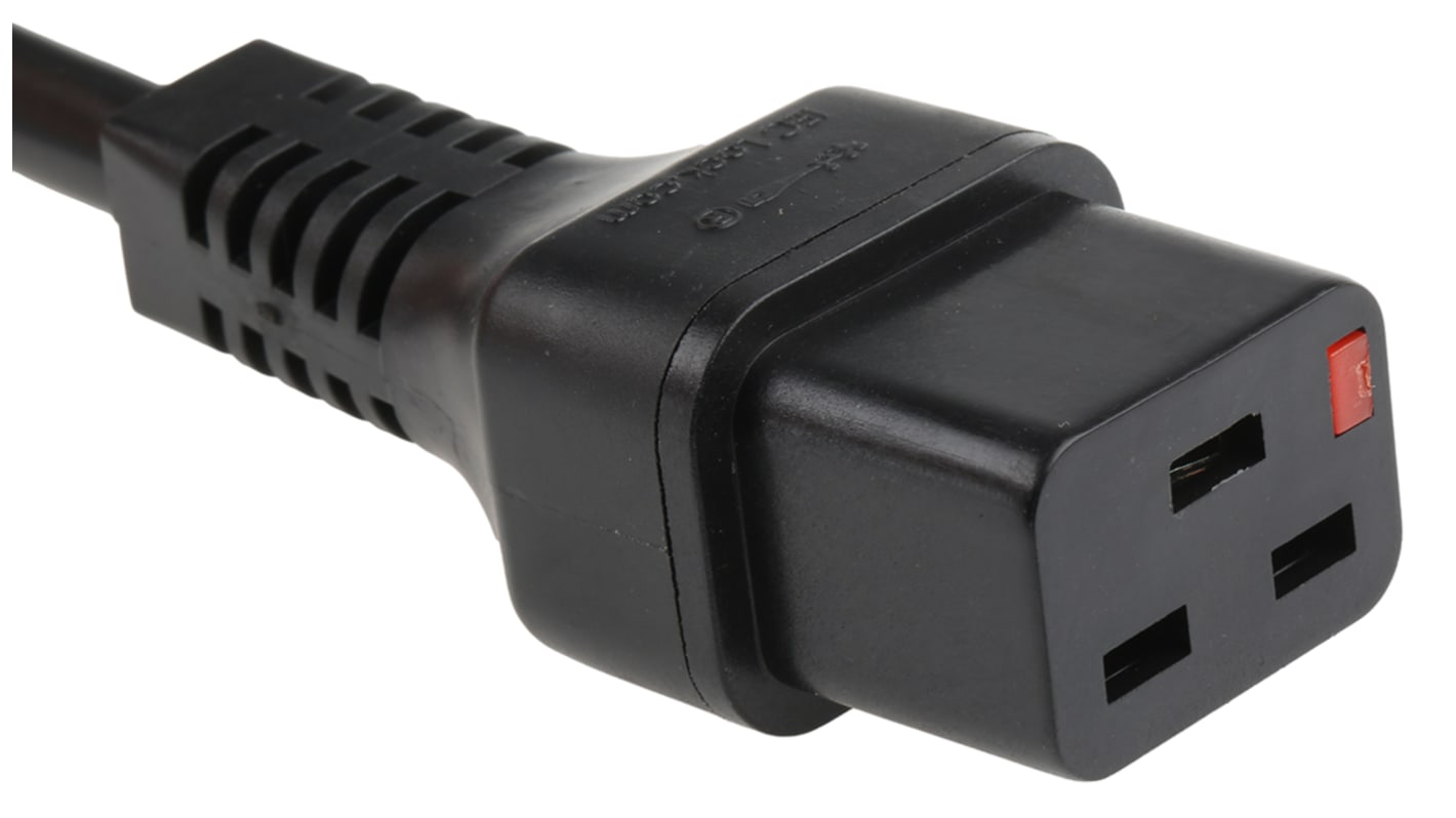 Schaffner IEC C19 Socket to Unterminated Power Cord