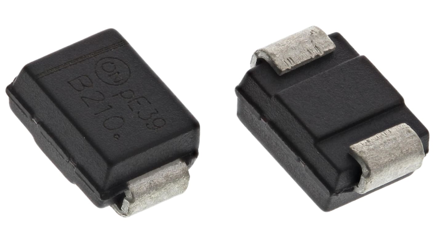 onsemi MBRS2H100T3G Diode, 100V Schottky barriere, 2A, 2-Pin DO-214AA (SMB) 650mV