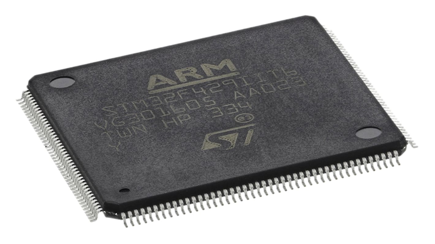 Microcontrollore STMicroelectronics, ARM Cortex M4, LQFP, STM32F4, 176 Pin, Montaggio superficiale, 32bit, 180MHz