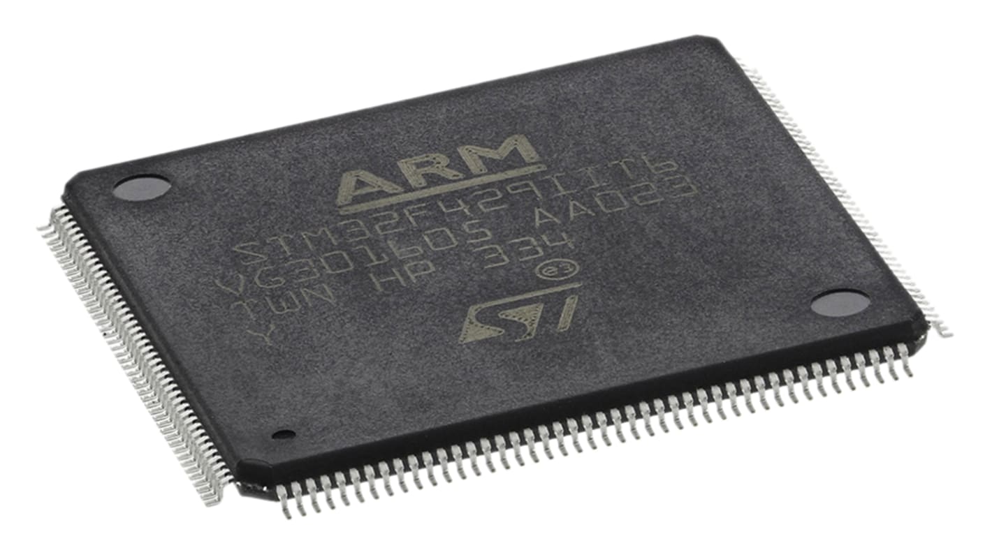 STMicroelectronics, 32bit ARM Cortex M4, STM32F4 Microcontroller, 180MHz, 2.048 MB Flash, 176-Pin LQFP