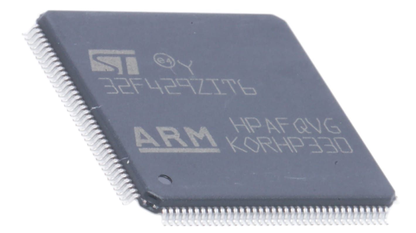 STMicroelectronics STM32F429ZIT6, 32bit ARM Cortex M4 Microcontroller, STM32F4, 180MHz, 2.048 MB Flash, 144-Pin LQFP