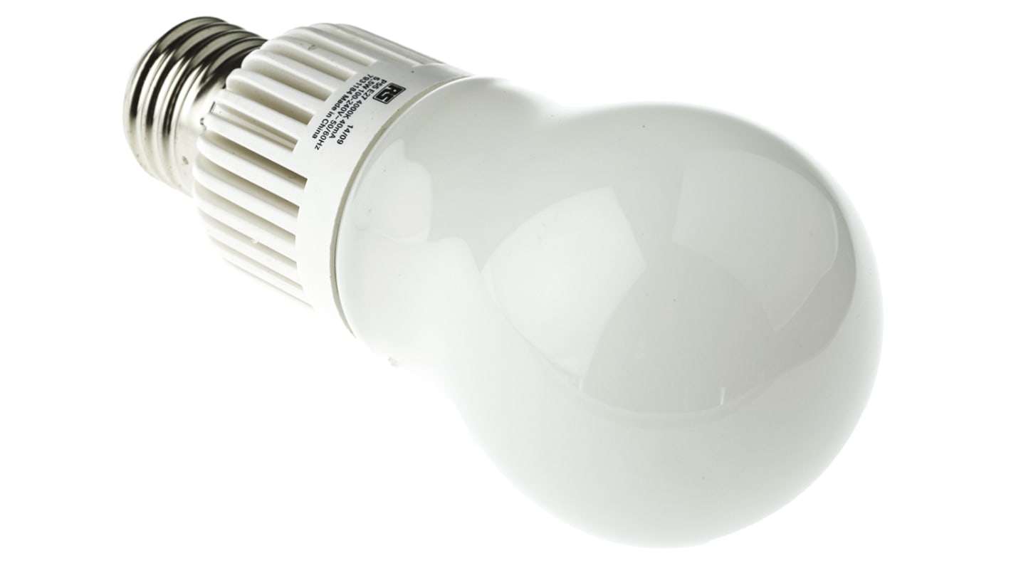 RS PRO E27 LED GLS Bulb 4.5 W(35W), 4000K, Cool White, GLS shape