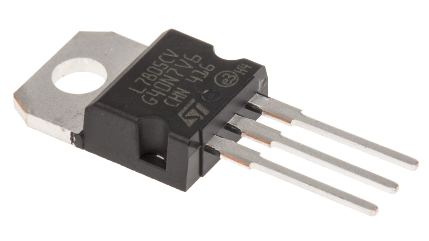 STMicroelectronics L7805CV-DG, 1 Linear Voltage, Voltage Regulator 1.5A, 5 V 3-Pin, TO-220