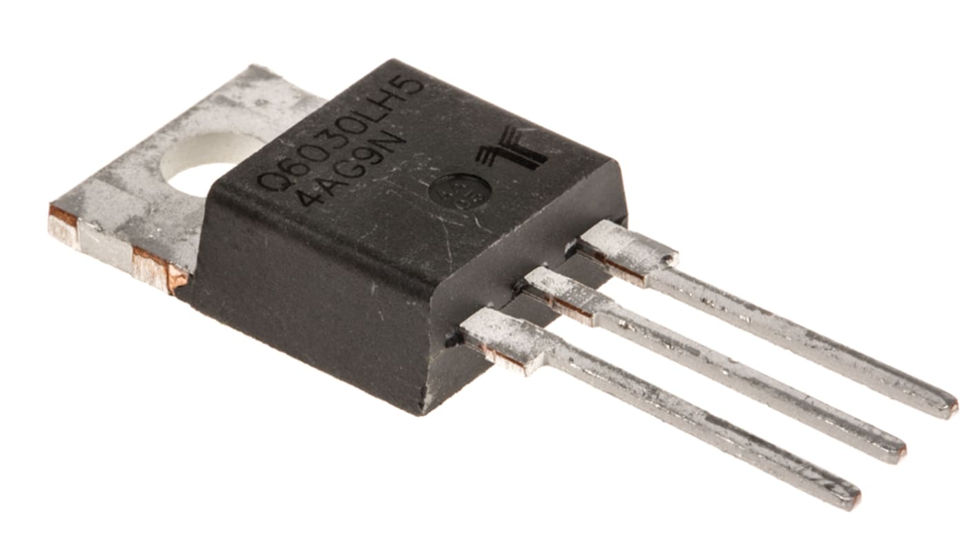 Littelfuse Through Hole, 3-pin, TRIAC, 600V, Gate Trigger 2.75V 600V