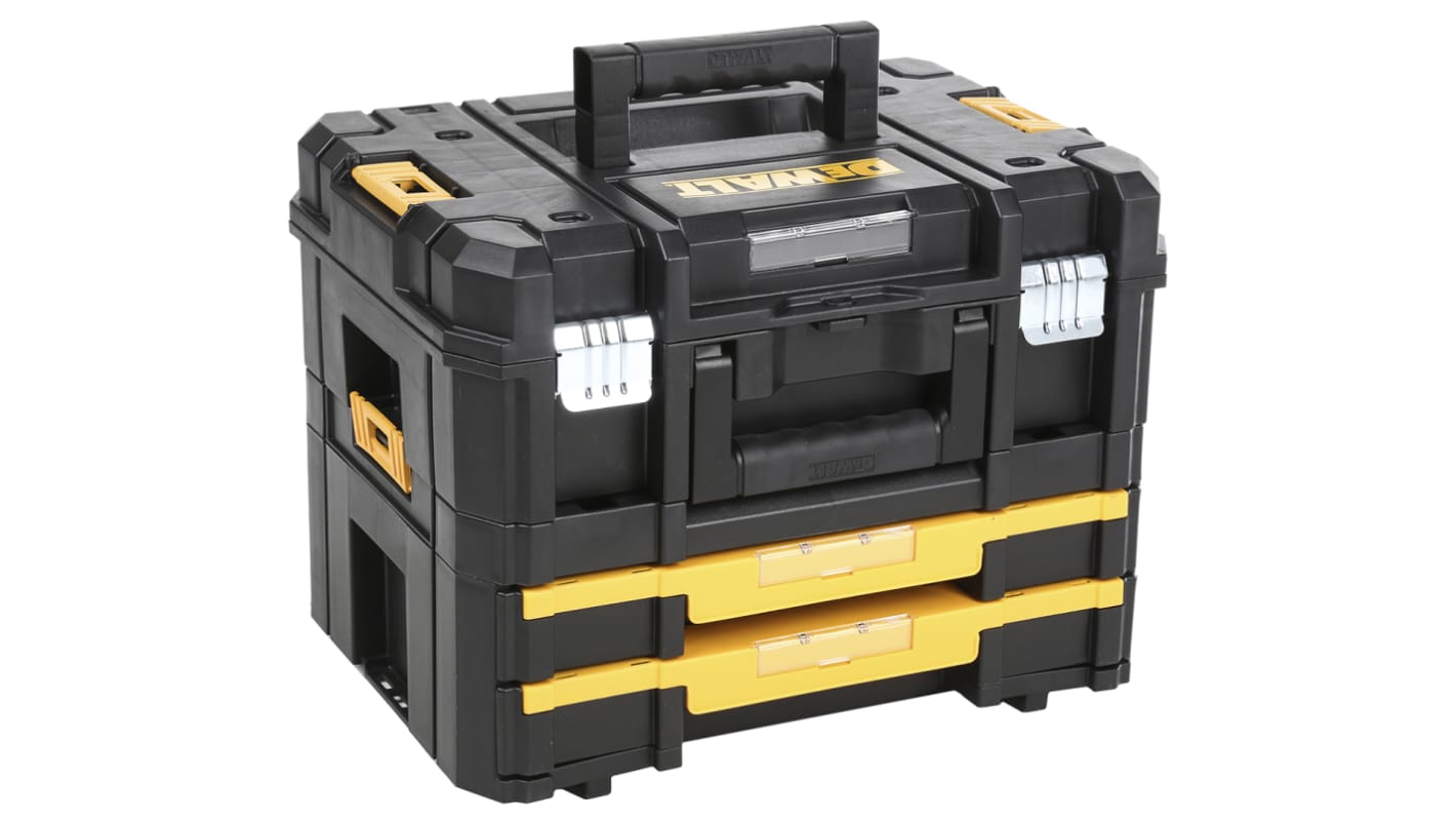 DWST1 70702 DeWALT TStak Combo II Plus IV 2 drawers Plastic Tool Box 332 x 440 x 326mm RS