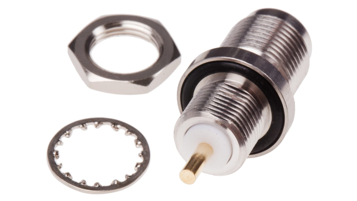 RS PRO, jack Panel Mount, 50Ω, Solder Termination, Straight Body