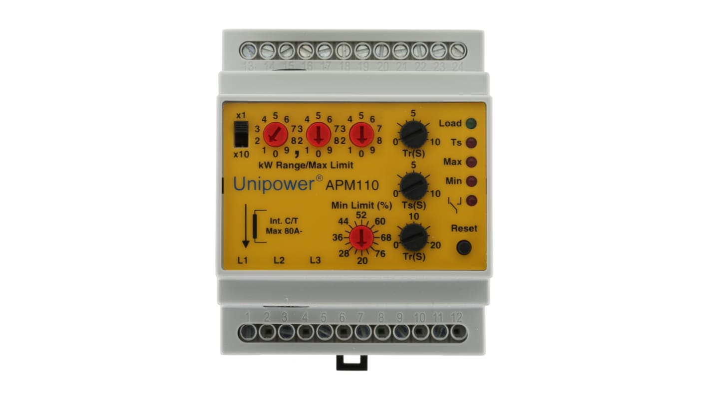 Monitor de carga de motor Unipower APM, 250 V ac, 80 A