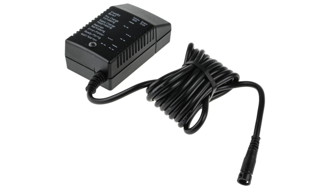 Cargador de batería Li-Ion para paquetes de baterías, hasta 4 unidades, salida 16.8V, 800mA, 13.4W, enchufe Universal