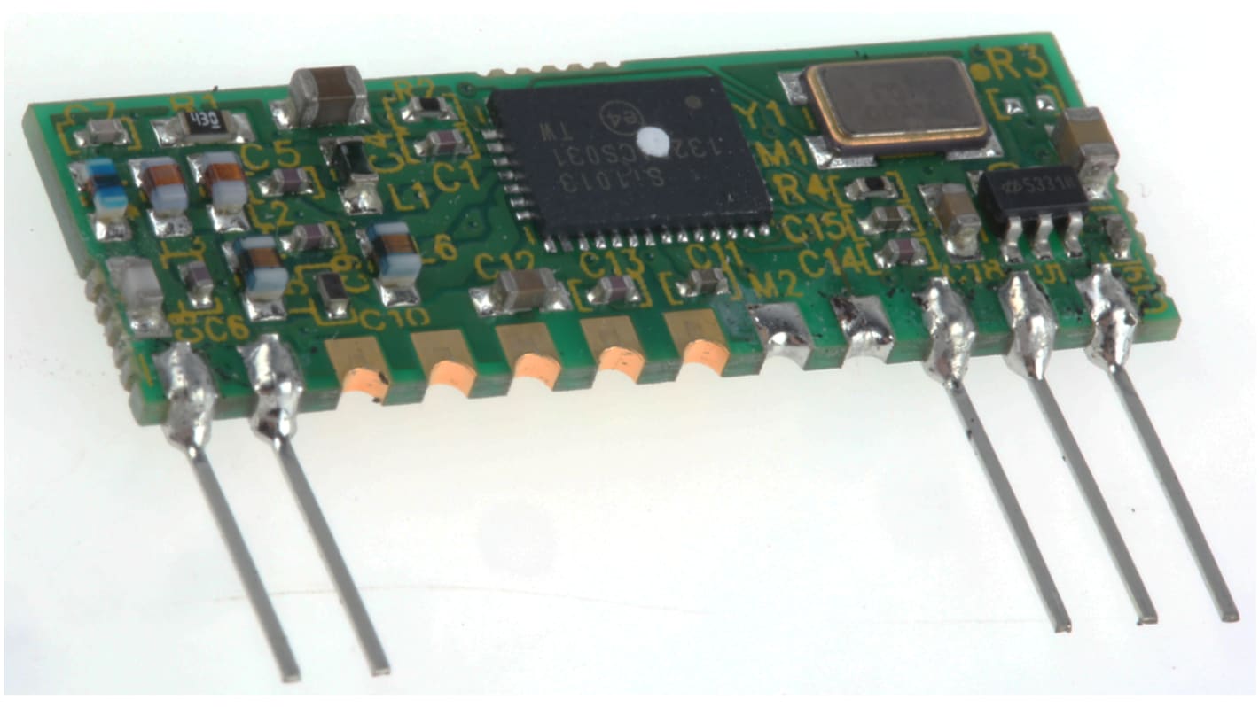 RF Solutions 射频模块, 434MHz频段, FM调制技术, 2.2 → 12V电源, 最高57kbit/s, 支持串联接口