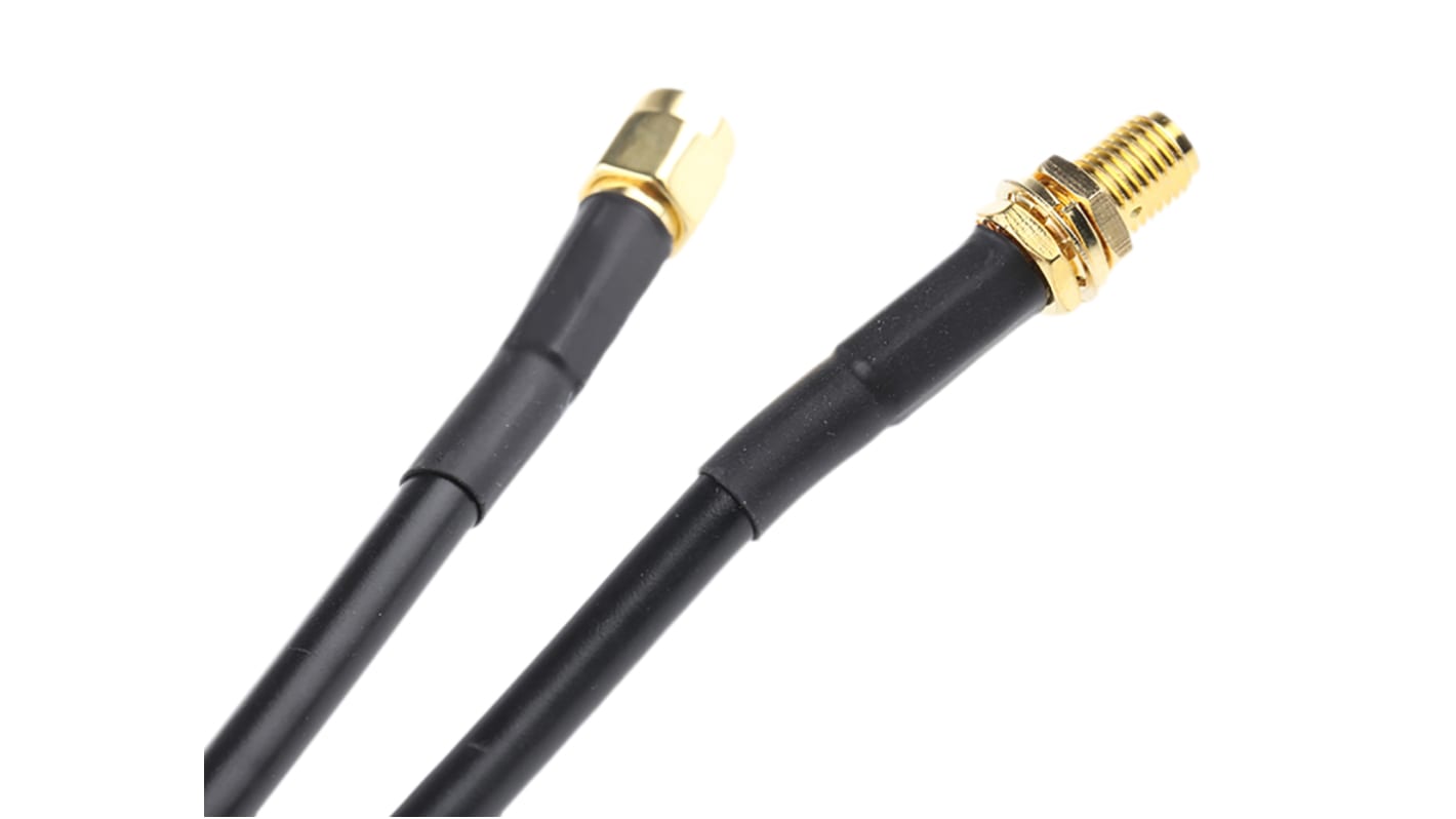 RF Solutions Male SMA to Female SMA, 5m, RG58 Coaxial, Terminated