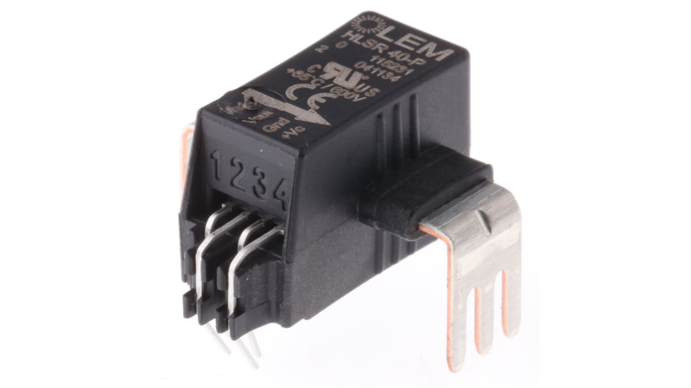 LEM HLSR Series Current Transformer, 100A Input, 100:1, 40 A Output, 4.5 → 5.5 V