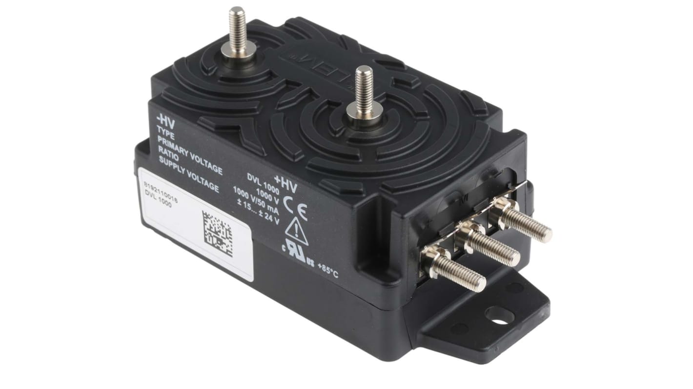 LEM 电流互感器, 50 mA输出, ±15 → 24 V电源, 面板安装, DVL系列