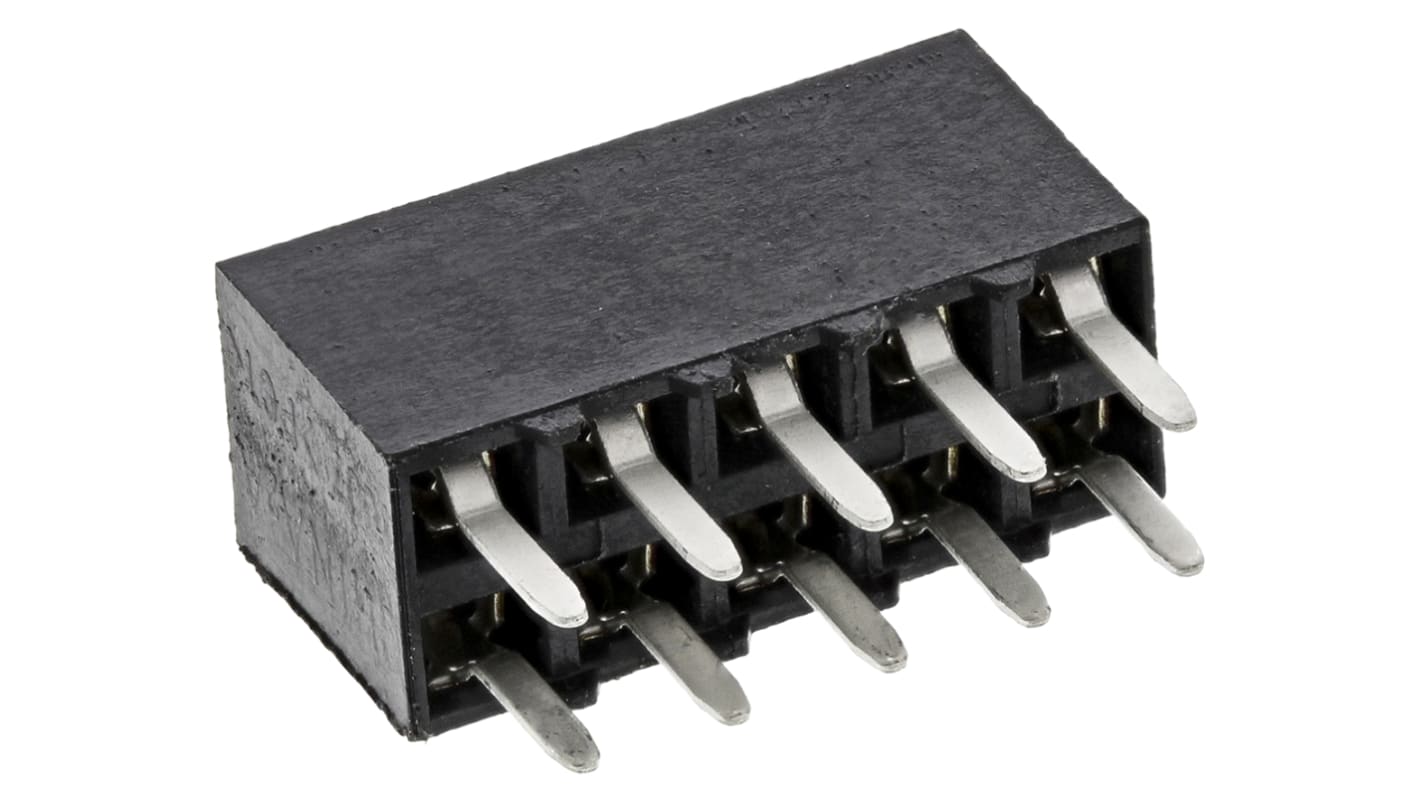 Gniazdo PCB 10 -pinowe 2 -rzędowe raster: 2.54mm typu płytka – płytka Proste Przewlekany