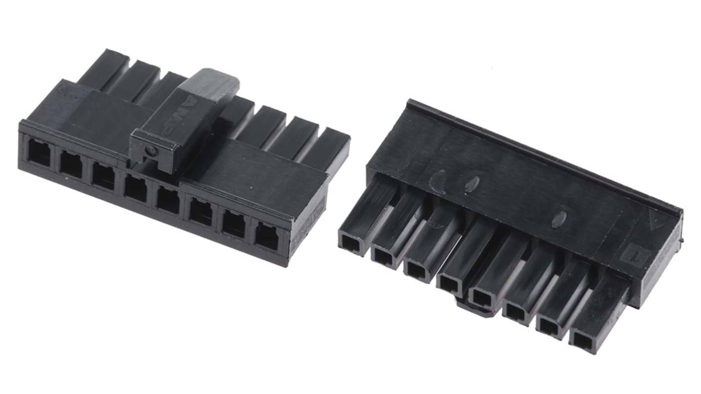 TE Connectivity, Micro MATE-N-LOK Female Connector Housing, 3mm Pitch, 8 Way, 1 Row