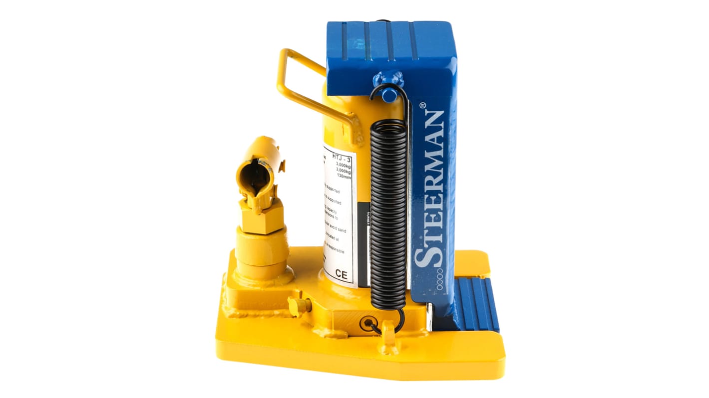 STEERMAN Hydraulic Jack, 3tonne Maximum Load, 16mm - 360mm Maximum Range