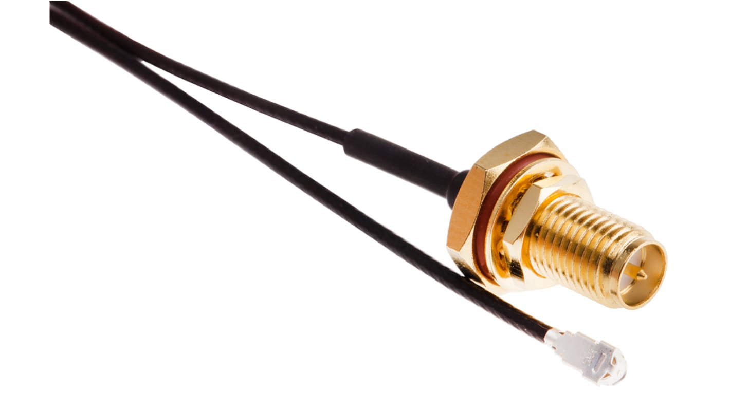 RS PRO Female RP-SMA to Female U.FL, 300mm, RF Coaxial, Terminated50 Ω