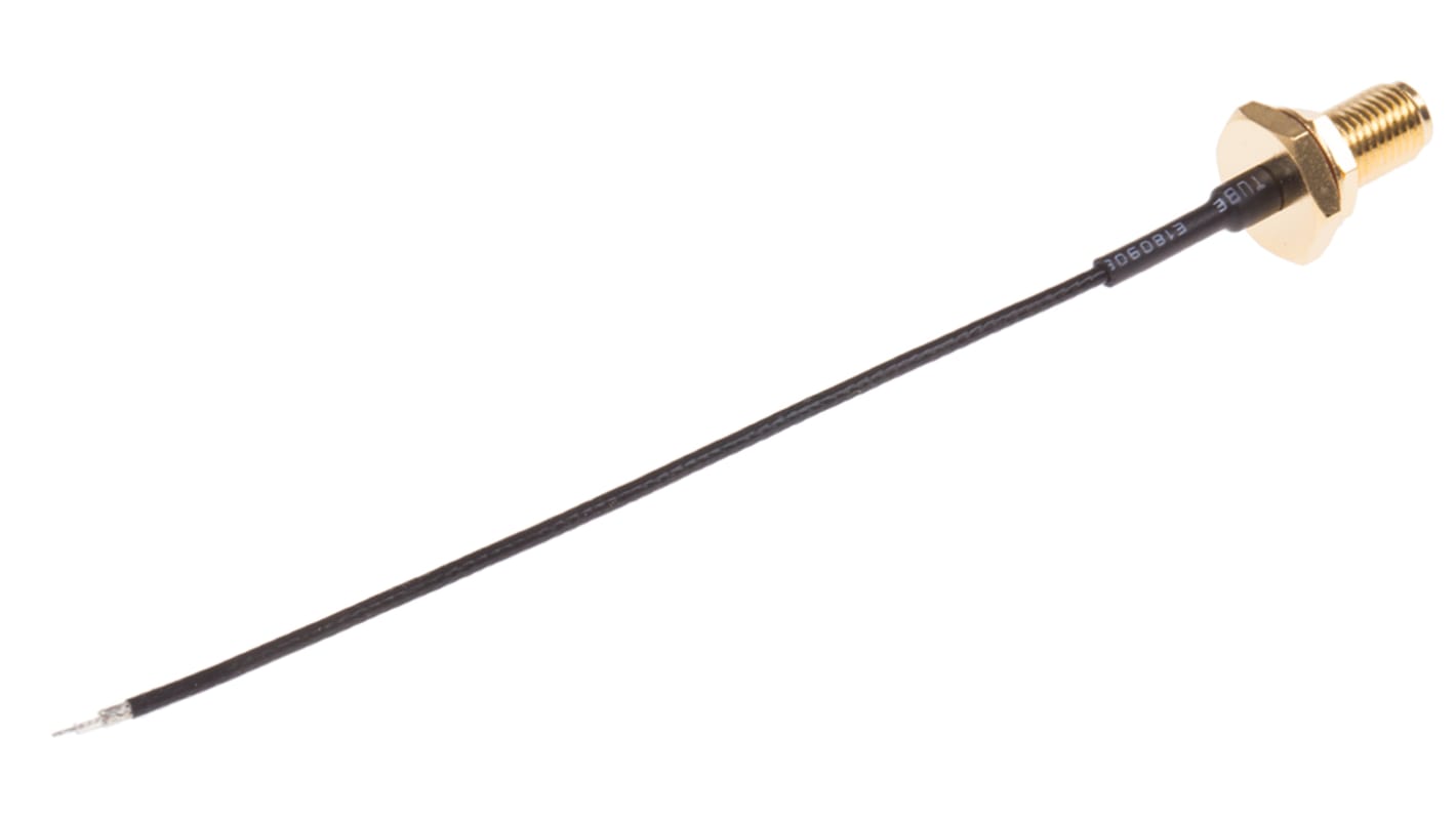 RS PRO Female RP-SMA to Unterminated Coaxial Cable, 100mm, Terminated