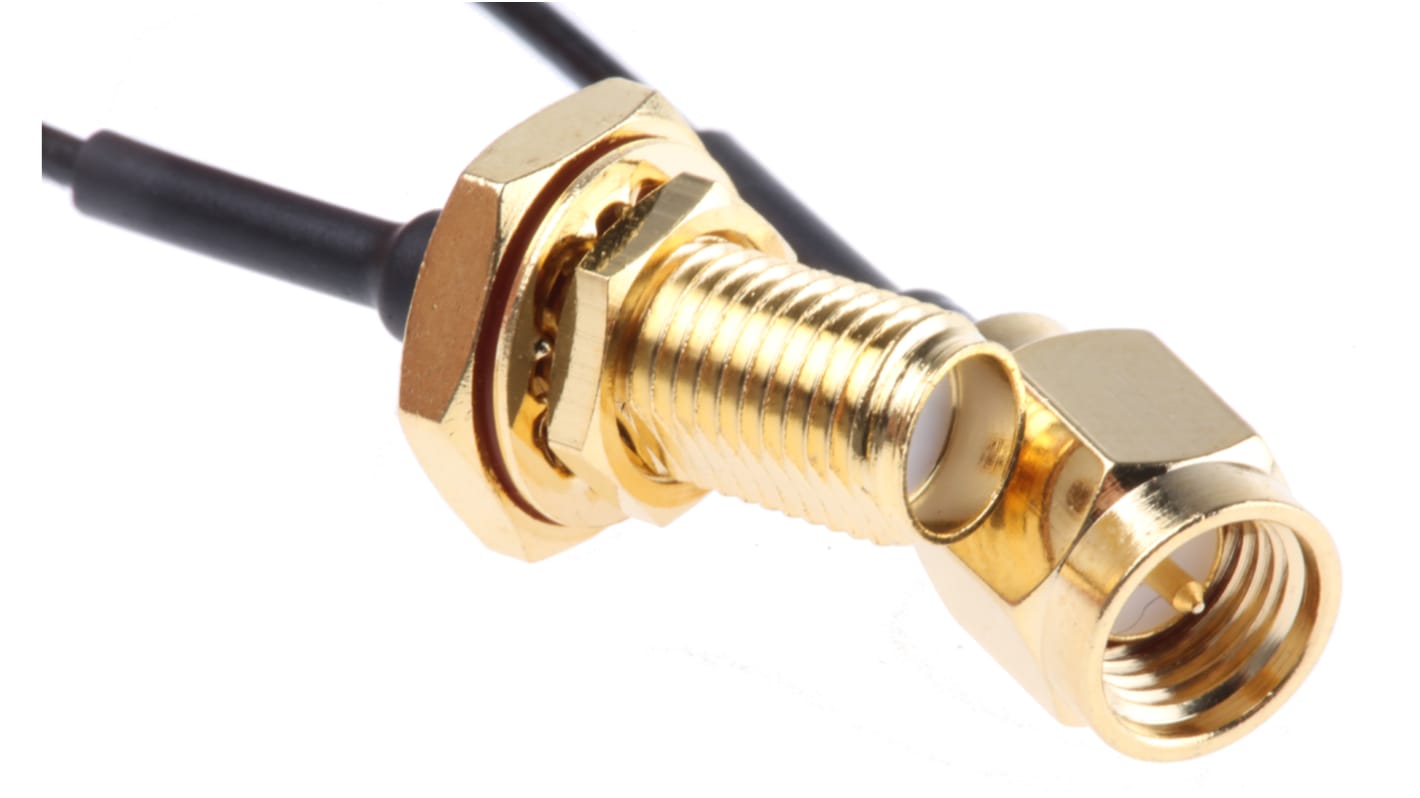 RS PRO Female SMA to Male SMA, 100mm, Terminated50 Ω