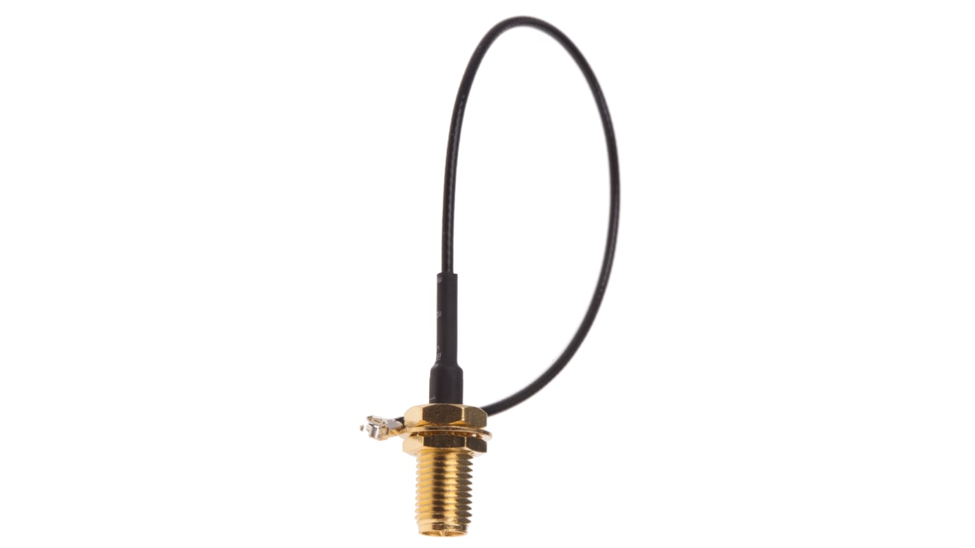RS PRO Female RP-SMA to Female U.FL, 150mm, RF Coaxial, Terminated50 Ω