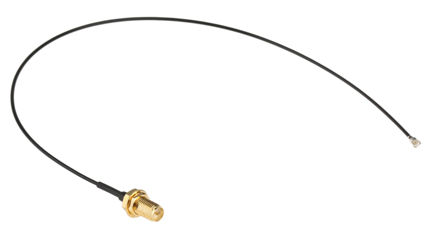 RS PRO Female RP-SMA to Female U.FL, 300mm, RF Coaxial, Terminated50 Ω