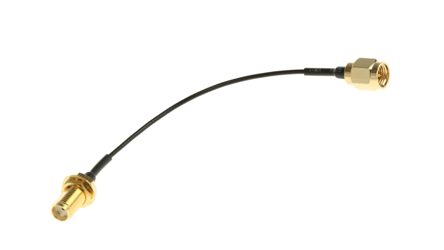 RS PRO Male SMA to Female SMA, 100mm, RF Coaxial, Terminated50 Ω