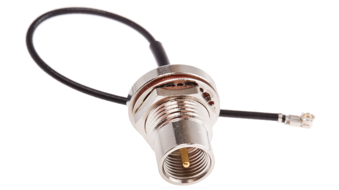 RS PRO Male FME to Female U.FL, 100mm, RF Coaxial, Terminated50 Ω