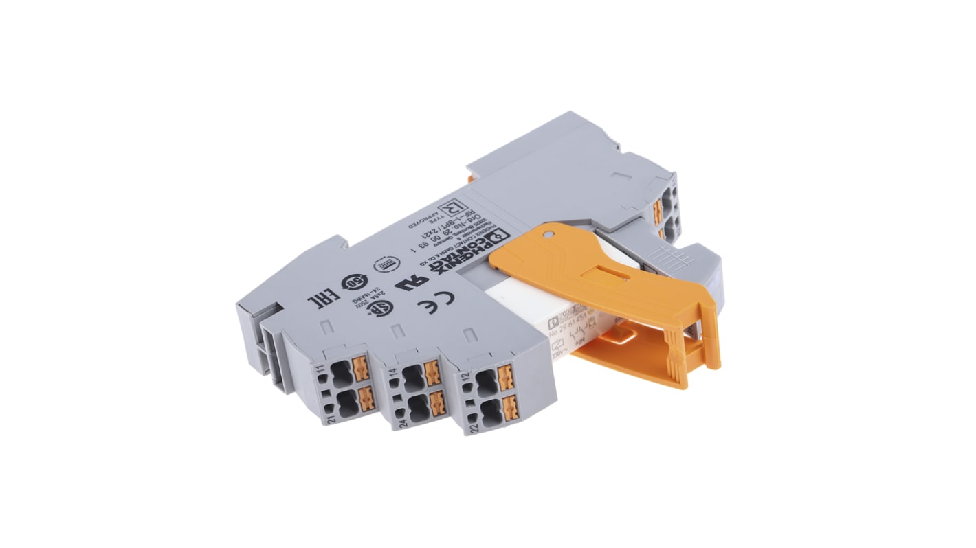 Phoenix Contact DIN Rail Power Relay, 230V ac Coil, 8A Switching Current, DPDT