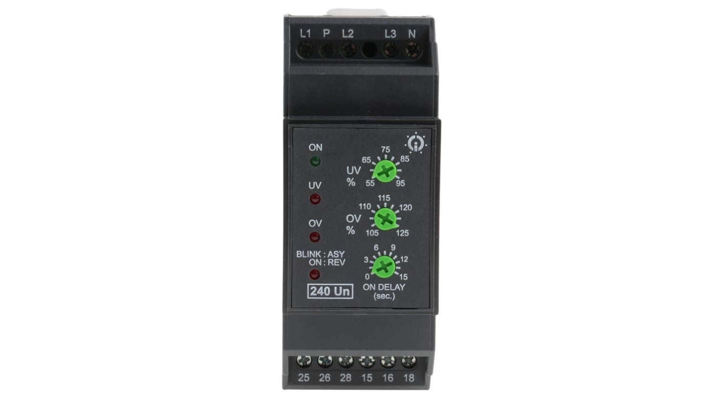 Relè di monitoraggio Tensione GIC MG73BH serie SM 500, DPDT