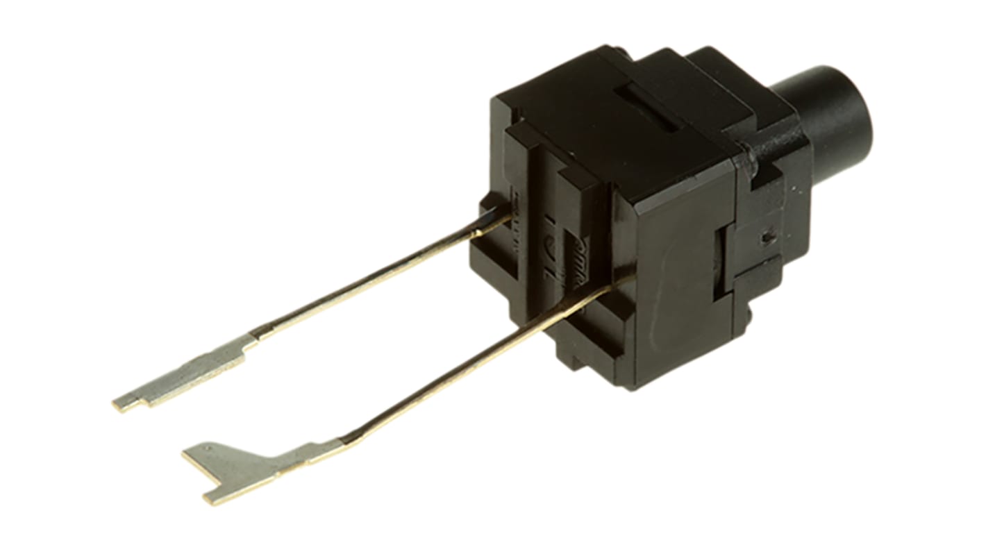 Omron IP67 Push Button Tactile Switch, SPST 50 mA @ 24 V dc 4mm