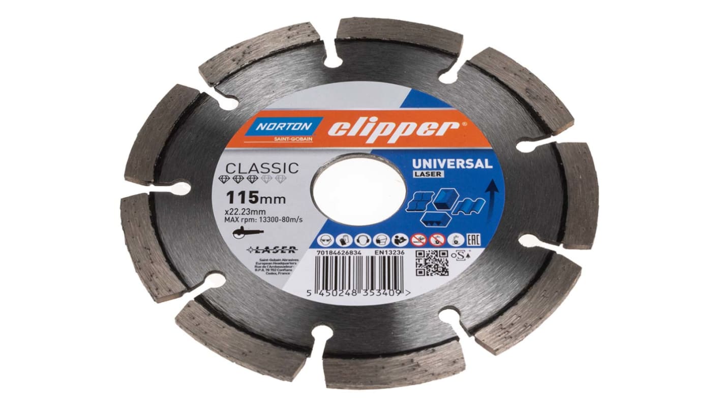 Norton Cutting Disc, 115mm, 1 in pack