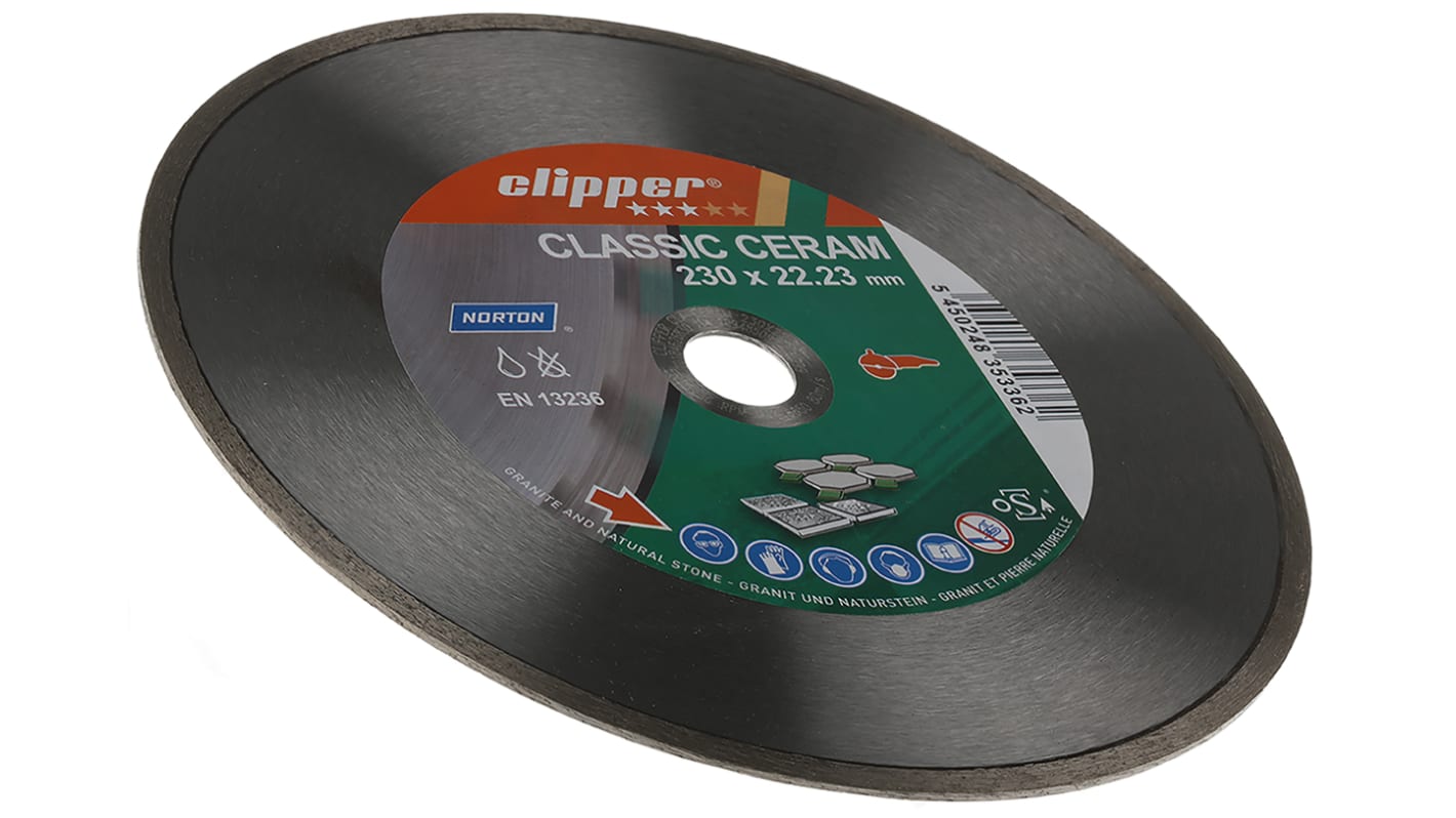 Norton Ceramic Cutting Disc, 230mm x 1.2mm Thick, 1 in pack